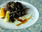 salade oignons rouges et wakam&eacute;