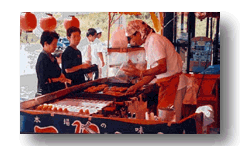 takoyaki, boule de farine avec poulpe